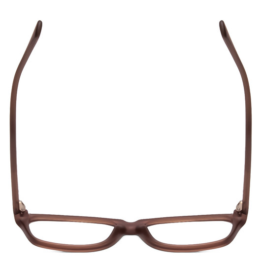 Top View of Gotham Style 237 Designer Single Vision Prescription Rx Eyeglasses in Matte Grey Unisex Classic Full Rim Acetate 55 mm