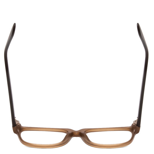 Top View of Gotham Style 253 Unisex Classic Designer Reading Glasses in Matte Tan Brown 52mm