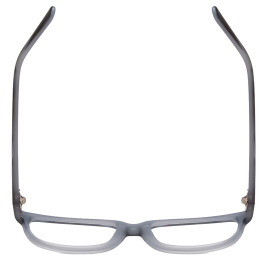 Top View of Gotham Style 256 Designer Single Vision Prescription Rx Eyeglasses in Matte Blue Stripe Mens Classic Full Rim Acetate 55 mm