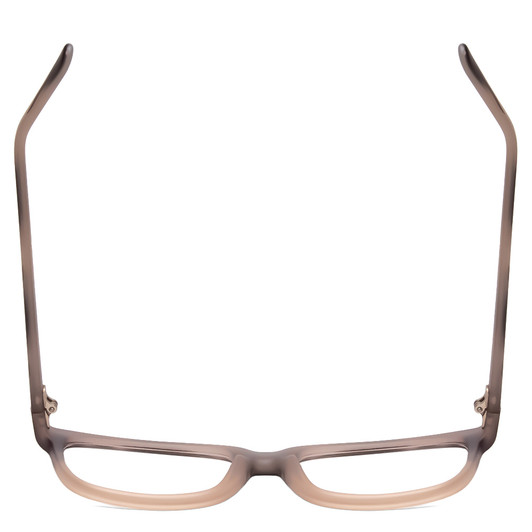 Top View of Gotham Style 256 Designer Single Vision Prescription Rx Eyeglasses in Matte Grey Stripe Mens Classic Full Rim Acetate 55 mm