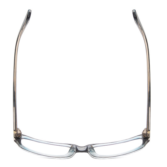 Top View of Moda Vision 2013 Designer Progressive Lens Prescription Rx Eyeglasses in Blue Crystal Layer Mosaic Black Unisex Rectangle Full Rim Acetate 55 mm