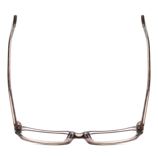 Top View of Moda Vision 2013 Designer Progressive Lens Prescription Rx Eyeglasses in Brown Crystal Layer Mosaic Unisex Rectangle Full Rim Acetate 55 mm