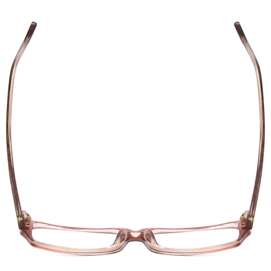 Top View of Moda Vision 2013 Designer Single Vision Prescription Rx Eyeglasses in Orange Crystal Layer Mosaic Black Unisex Rectangle Full Rim Acetate 55 mm