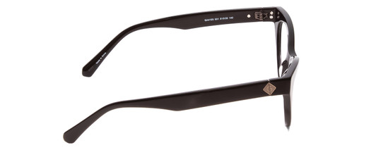 Side View of GANT GA4100 Designer Blue Light Blocking Eyeglasses in Gloss Black Ladies Cateye Full Rim Acetate 51 mm