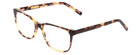 Profile View of Ernest Hemingway H4905 Designer Blue Light Blocking Eyeglasses in Antique Yellow Brown Tortoise Havana Ladies Classic Full Rim Acetate 53 mm
