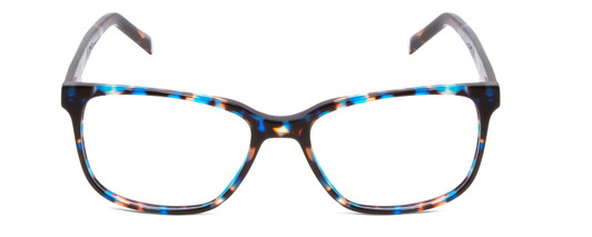 Front View of Ernest Hemingway H4905 Designer Single Vision Prescription Rx Eyeglasses in Blue Auburn Tortoise Havana Ladies Classic Full Rim Acetate 53 mm