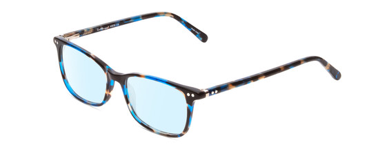 Profile View of Ernest Hemingway H4808 Designer Blue Light Blocking Eyeglasses in Blue Brown Black Glitter Marble Ladies Cateye Full Rim Acetate 52 mm