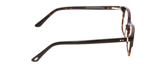Side View of Ernest Hemingway H4811 Unisex Cateye Eyeglasses Black/Brown Yellow Tortoise 53mm