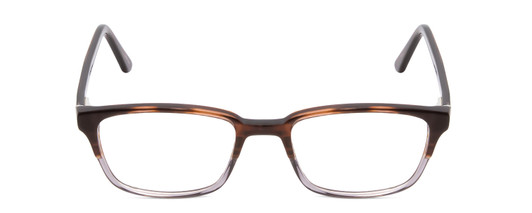 Front View of Ernest Hemingway H4811 Designer Progressive Lens Prescription Rx Eyeglasses in Brown Tortoise Havana/Grey Crystal Layered Unisex Cateye Full Rim Acetate 53 mm