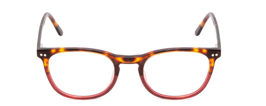 Front View of Ernest Hemingway H4812 Ladies Eyeglasses in Brown Tortoise/Rose Red Crystal 49mm
