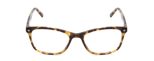 Front View of Ernest Hemingway H4815 Ladies Cateye Eyeglasses Green Brown Tortoise Havana 52mm