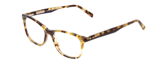 Profile View of Ernest Hemingway H4815 Designer Progressive Lens Blue Light Blocking Eyeglasses in Olive Green Brown Tortoise Havana Ladies Cateye Full Rim Acetate 52 mm
