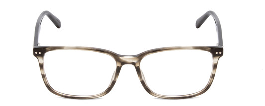 Front View of Ernest Hemingway H4817 Designer Single Vision Prescription Rx Eyeglasses in Grey Black Marble Crystal Unisex Oval Full Rim Acetate 55 mm