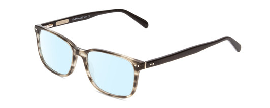Profile View of Ernest Hemingway H4817 Designer Blue Light Blocking Eyeglasses in Grey Black Marble Crystal Unisex Oval Full Rim Acetate 55 mm