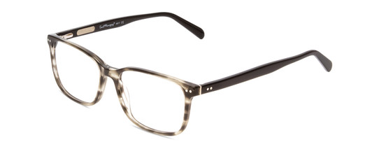 Profile View of Ernest Hemingway H4817 Designer Progressive Lens Blue Light Blocking Eyeglasses in Grey Black Marble Crystal Unisex Oval Full Rim Acetate 55 mm