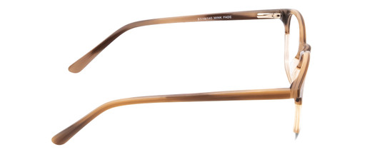 Side View of Ernest Hemingway 4830 Ladies Cateye Eyeglasses Mink Brown Marble/Beige Fade 51mm
