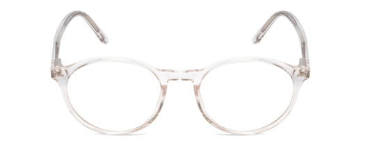 Front View of Ernest Hemingway H4835 Ladies Round Eyeglasses Clear Crystal Silver Glitter 50mm