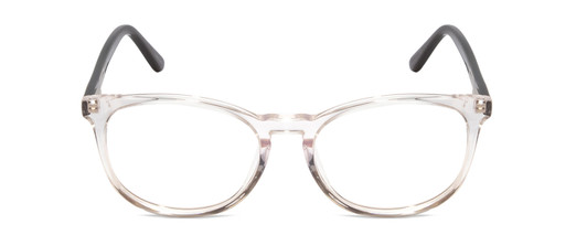 Front View of Ernest Hemingway 4839 Unisex Cateye Eyeglasses in Clear Crystal/Gloss Black 52mm