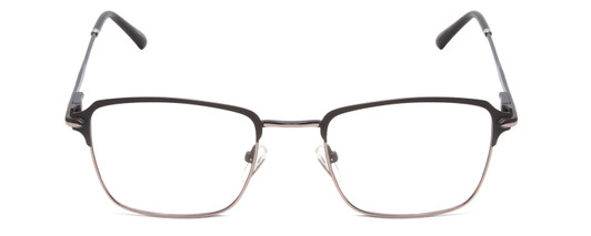 Front View of Ernest Hemingway 4844 Unisex Semi-Rimless Eyeglasses Satin Gun Metal Silver 52mm