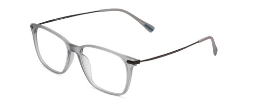 Profile View of Ernest Hemingway H4846 Designer Blue Light Blocking Eyeglasses in Matte Grey Crystal Black Metal Unisex Cateye Full Rim Acetate 53 mm