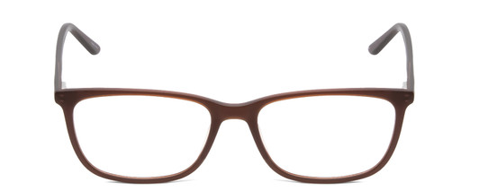 Front View of Ernest Hemingway H4848 Designer Single Vision Prescription Rx Eyeglasses in Matte/Gloss Auburn Brown Unisex Cateye Full Rim Acetate 54 mm