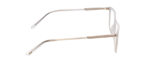 Side View of Ernest Hemingway H4848 Unisex Cateye Eyeglasses Matte/Gloss Crystal Silver 54 mm