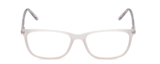 Front View of Ernest Hemingway H4848 Unisex Cateye Eyeglasses Matte/Gloss Crystal Silver 54 mm