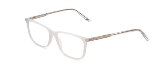Profile View of Ernest Hemingway H4848 Designer Blue Light Blocking Eyeglasses in Matte/Gloss Clear Crystal Silver Unisex Cateye Full Rim Acetate 54 mm