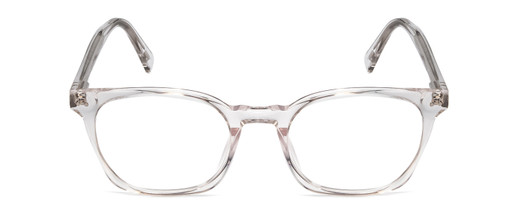 Front View of Ernest Hemingway H4851 Unisex Cateye Eyeglasses Gloss Clear Crystal Silver 51 mm