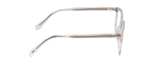 Side View of Ernest Hemingway H4851 Unisex Cateye Eyeglasses Gloss Clear Crystal Silver 51 mm