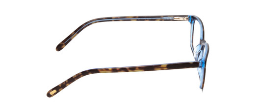 Side View of Ernest Hemingway H4852 Unisex Eyeglasses Blue Crystal Yellow Brown Tortoise 51mm