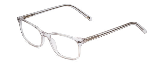 Profile View of Ernest Hemingway H4852 Designer Blue Light Blocking Eyeglasses in Clear Crystal Silver Glitter Unisex Rectangle Full Rim Acetate 51 mm