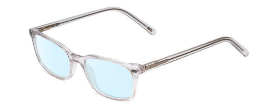 Profile View of Ernest Hemingway H4852 Designer Blue Light Blocking Eyeglasses in Clear Crystal Silver Glitter Unisex Rectangle Full Rim Acetate 51 mm