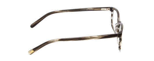 Side View of Ernest Hemingway H4852 Unisex Designer Eyeglasses Grey Black Crystal Stripe 51mm