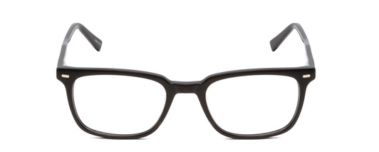 Front View of Ernest Hemingway H4854 Designer Single Vision Prescription Rx Eyeglasses in Gloss Black Silver Studs  Unisex Cateye Full Rim Acetate 54 mm