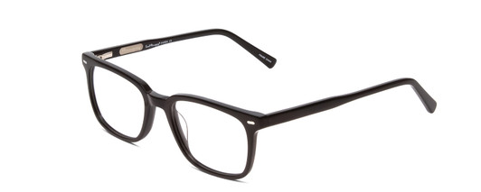 Profile View of Ernest Hemingway H4854 Designer Progressive Lens Blue Light Blocking Eyeglasses in Gloss Black Silver Studs  Unisex Cateye Full Rim Acetate 54 mm
