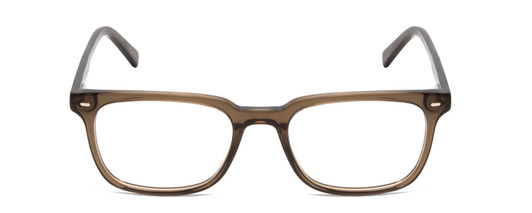 Front View of Ernest Hemingway H4854 Designer Single Vision Prescription Rx Eyeglasses in Olive Green Grey Crystal Smoke Unisex Cateye Full Rim Acetate 54 mm