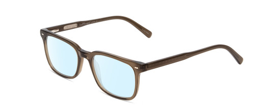 Profile View of Ernest Hemingway H4854 Designer Blue Light Blocking Eyeglasses in Olive Green Grey Crystal Smoke Unisex Cateye Full Rim Acetate 54 mm