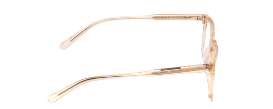 Side View of Ernest Hemingway H4854 Designer Bi-Focal Prescription Rx Eyeglasses in Wheat Brown Cystal Patterned Silver Unisex Cateye Full Rim Acetate 54 mm