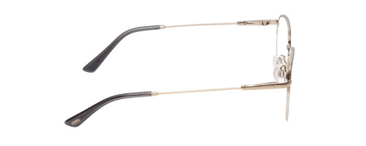 Side View of Ernest Hemingway H4858 Unisex Round Semi-Rimless Eyeglasses in Silver/Grey 49 mm