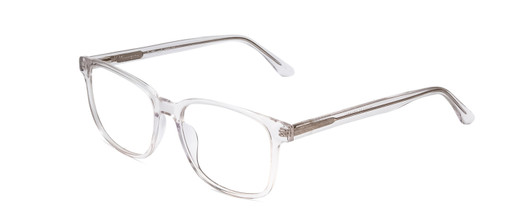 Profile View of Ernest Hemingway H4860 Designer Blue Light Blocking Eyeglasses in Clear Crystal Silver Glitter Unisex Cateye Full Rim Acetate 52 mm