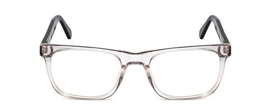 Front View of Ernest Hemingway 4861 Unisex Cateye Eyeglasses in Clear Crystal/Gloss Black 55mm