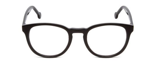 Front View of Ernest Hemingway H4865 Unisex Cateye Eyeglasses in Gloss Black/Rounded Tips 49mm