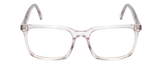 Front View of Ernest Hemingway H4866 Designer Reading Eye Glasses with Custom Cut Powered Lenses in Clear Crystal/Silver Glitter Accent Unisex Cateye Full Rim Acetate 51 mm
