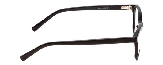 Side View of Ernest Hemingway H4867 Designer Bi-Focal Prescription Rx Eyeglasses in Gloss Black/Silver Accents Unisex Cateye Full Rim Acetate 50 mm