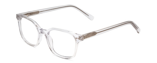 Profile View of Ernest Hemingway H4867 Designer Blue Light Blocking Eyeglasses in Clear Crystal/Silver Glitter Accent Unisex Cateye Full Rim Acetate 50 mm