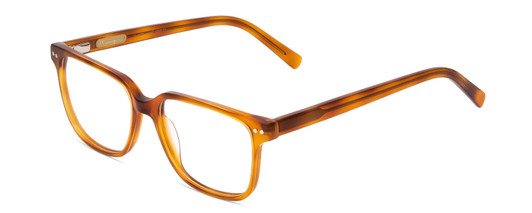 Profile View of Ernest Hemingway H4868 Designer Blue Light Blocking Eyeglasses in Demi-Tortoise Havana Blonde/Silver Accent Unisex Cateye Full Rim Acetate 52 mm