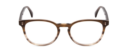 Front View of Ernest Hemingway H4873 Unisex Cateye Acetate Designer Eyeglasses Brown Fade 51mm