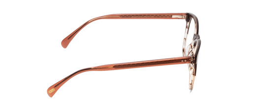 Side View of Ernest Hemingway H4873 Unisex Cateye Designer Eyeglasses in Claret Red Fade 51mm