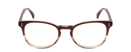 Front View of Ernest Hemingway H4873 Designer Bi-Focal Prescription Rx Eyeglasses in Claret Red Fade Unisex Cateye Full Rim Acetate 51 mm